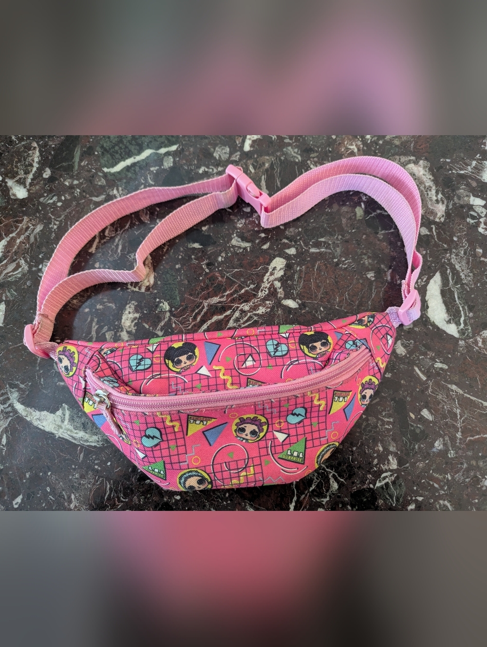 Pink Patterned Fanny Pack Belt Bag - LOL dolls